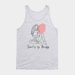 Travel is My Therapy Tank Top